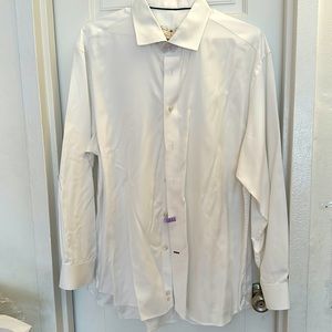 Joseph Abboud regular cuff dress shirt 17.5 34/35 100% Cotton